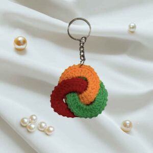 tricolor_round_keychain