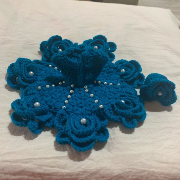 Blue flower designer dress of Baal Gopal
