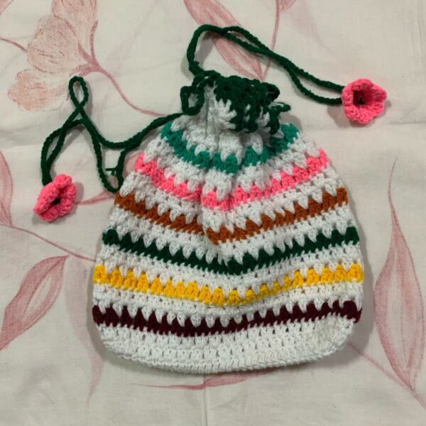 multicolor designer potli