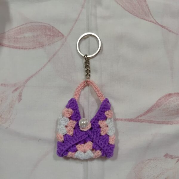 multicolor bag keychain