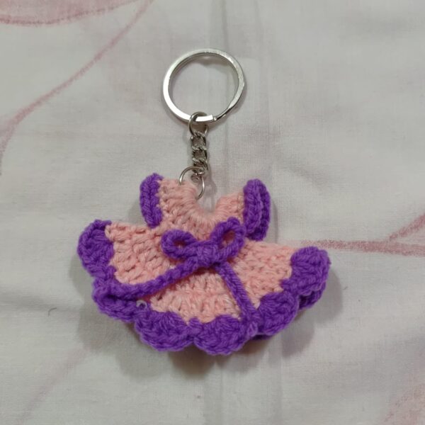 multicolor frock keychain